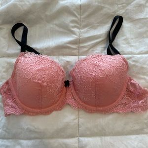 Victoria’s Secret Pink Lace Dream Angels Demi Bra 36C